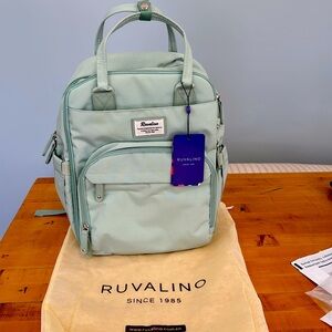 NWT, Mint Green. The New neutral diaper backpack. Comes with dust bag.